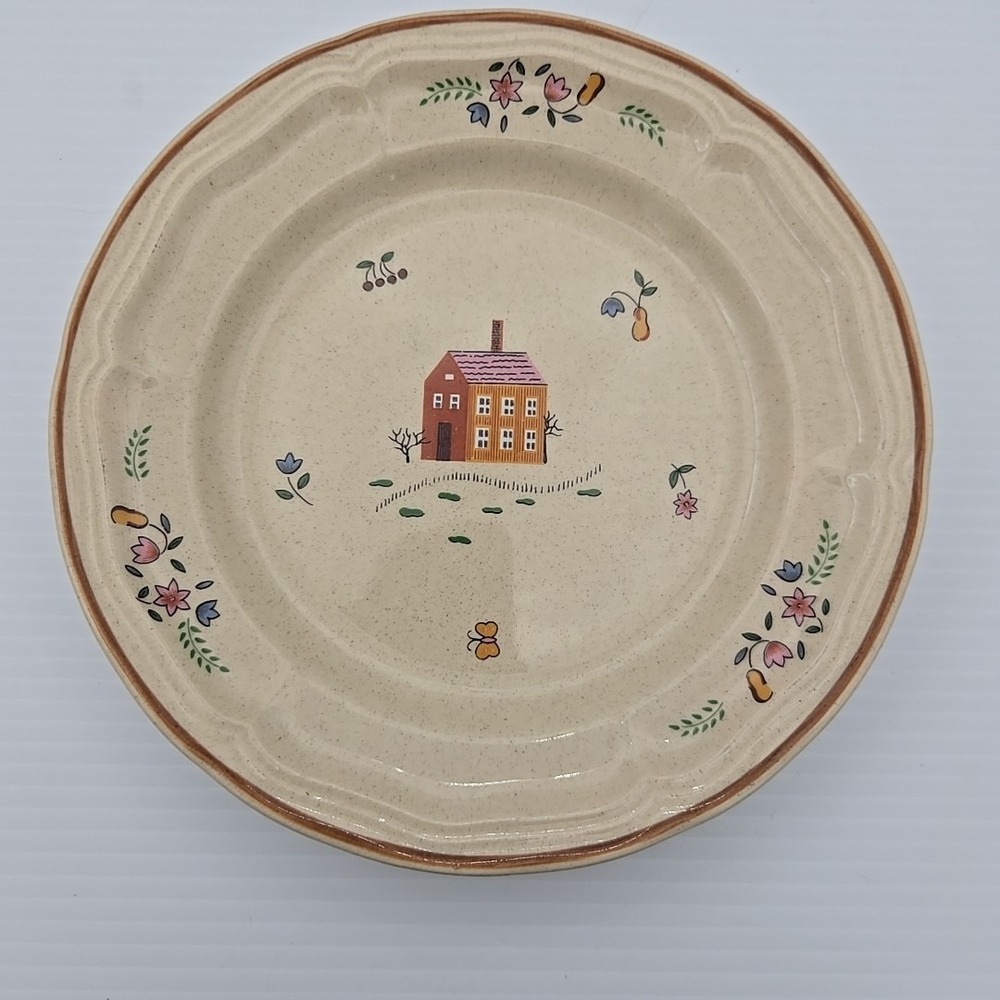 Newcor Stoneware‎ Our Country #6004, 7 1/2" Salad Plate, 1986